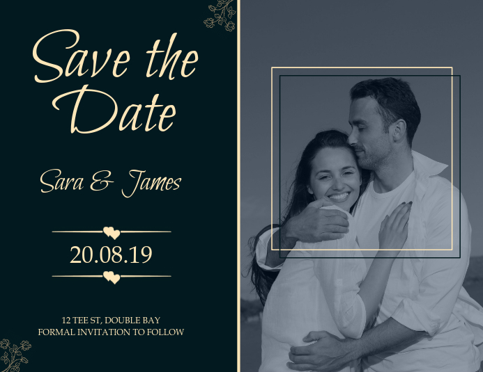 Save The Date Wedding Invitation Template Postermywall Save The Date Wedding Invitation Template Postermywall