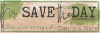 Save the  Date / Wedding invite Banner 2 × 6 template
