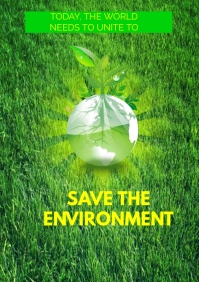 SAVE THE ENVIRONMENT A1 template