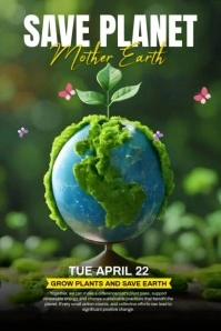 save the planet video template Póster