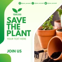 Save the Plant Flyers Instagram Post template