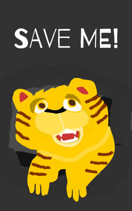 Save the tiger Kindle/Book Covers template