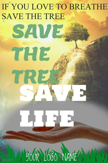 Saveme Tree Signage SAVE THE TREE Template | PosterMyWall