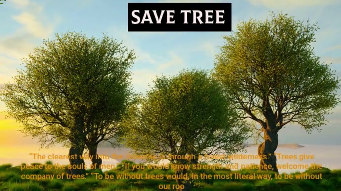 Plantilla de Save Tree And Forest | PosterMyWall