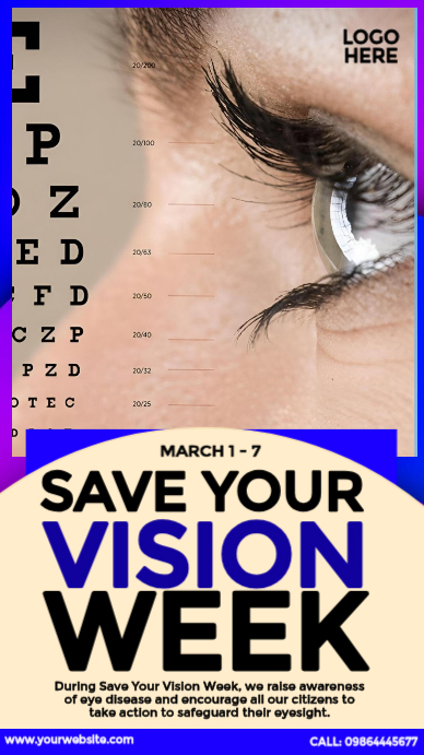 Copy of Save Your Vision Week Ad | PosterMyWall
