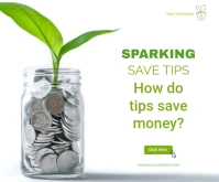 Saving สามเหลี่ยมขนาดกลาง template