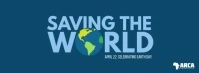 Saving the world earth day facebook cover template