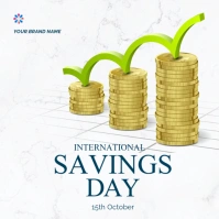 savings day 31st October Square (1:1) template
