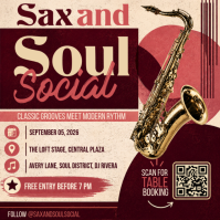 Sax and Soul Social Pos Instagram template