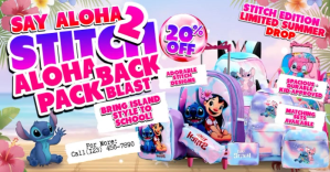 Lila Stitch Backpack Promotion Facebook Shared Image Template
