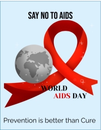 say no to AIDS Template | PosterMyWall