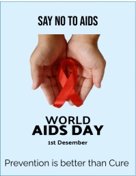 say no to AIDS Template | PosterMyWall