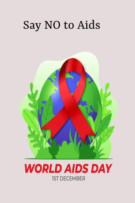 Say NO to AIDS Template | PosterMyWall