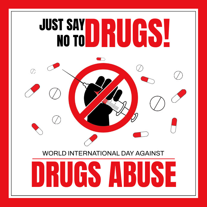 say no to drugs Template | PosterMyWall
