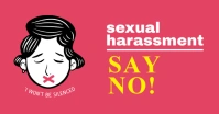Say No to Sexual Harassment Facebook Post Tem template