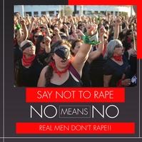 SAY NOT RAPE FLYER Template | PosterMyWall