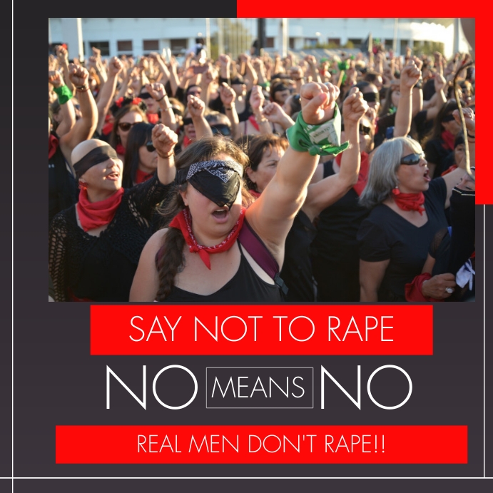 SAY NOT RAPE FLYER Template | PosterMyWall