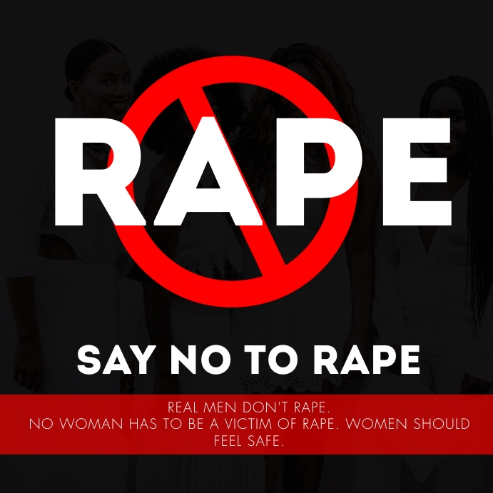 SAY NOT RAPE FLYER Template | PosterMyWall