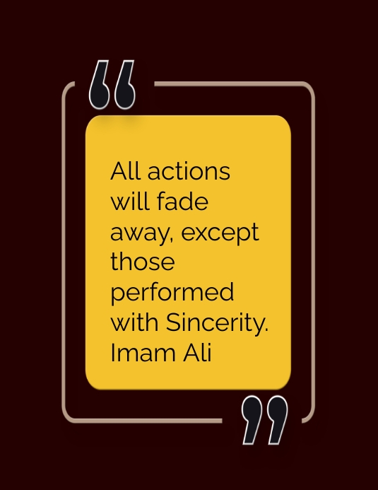 sayings of Imam Ali Flyer (US Letter) template
