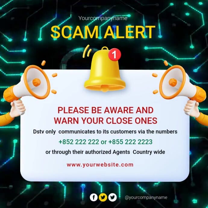 Scam Alert Instagram Video Post Template | PosterMyWall