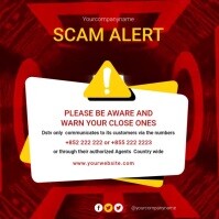 Scam Alert Instagram Video Post Template | PosterMyWall