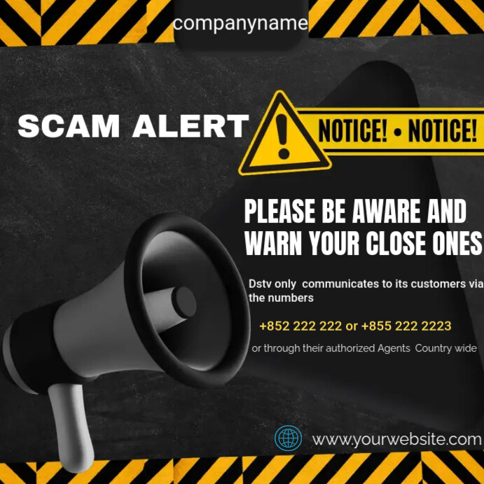 SCAM ALERT TEMPLATE DESIGN | PosterMyWall