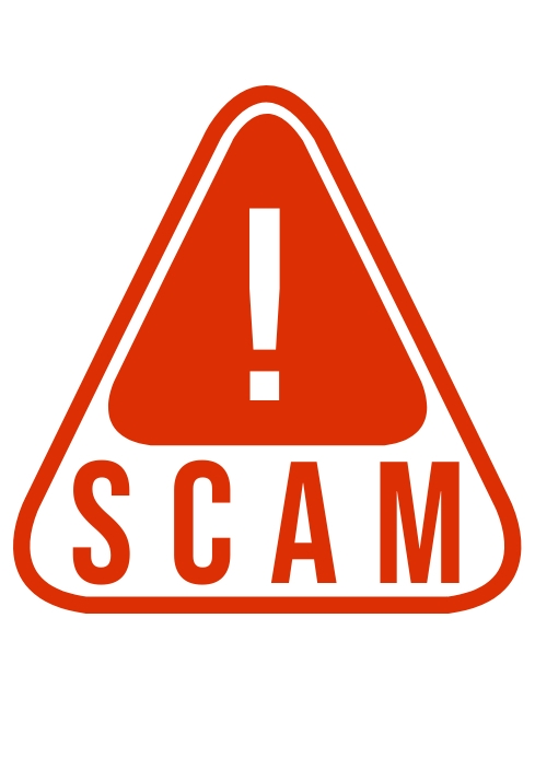Scam alert warning background sign Template | PosterMyWall