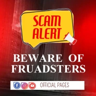 scan alert post Instagram-opslag template