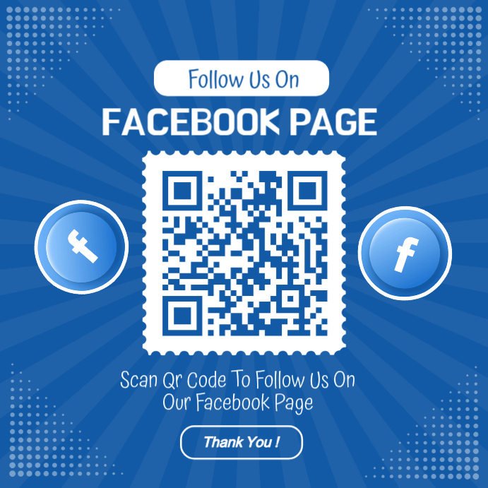 Plantilla de Scan And Follow Our Facebook Page | PosterMyWall