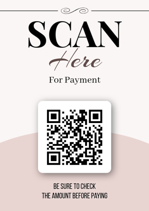 Scan Here A4 template
