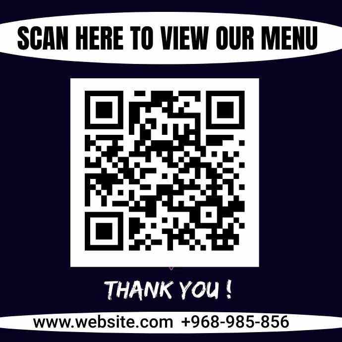 scan here to see our menu Template | PosterMyWall