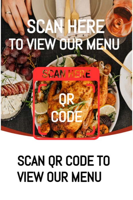 SCAN HERE TO VIEW OUR MENU POSTER TEMPLETE template