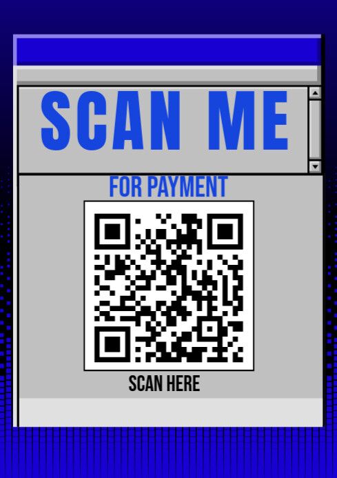 Scan me A4 template
