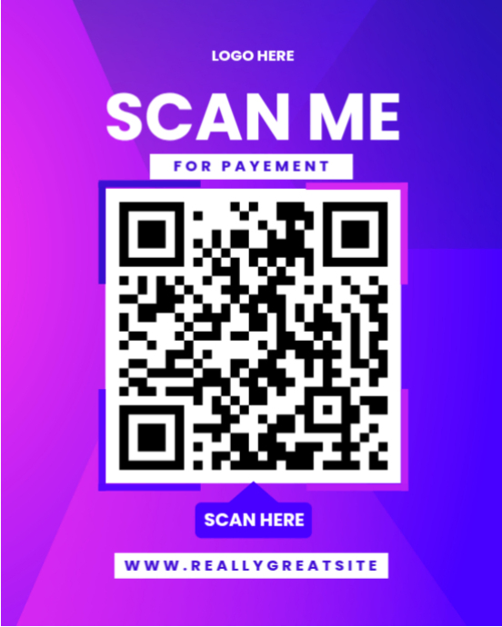 Scan me for payement Template | PosterMyWall