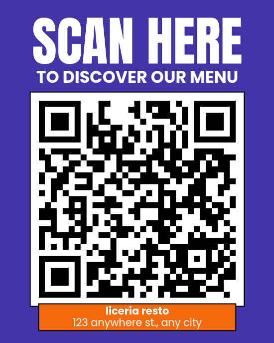 Scan Me Qr Code Instagram Portrait template
