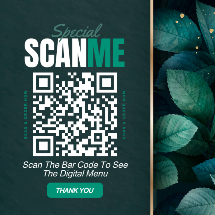 scan menu card template | PosterMyWall
