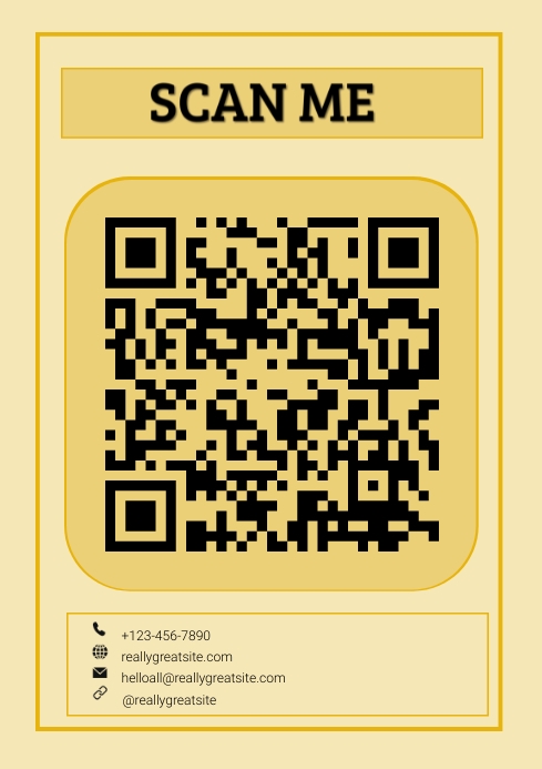 Scan QR Code Template PosterMyWall Scan QR Code Template PosterMyWall