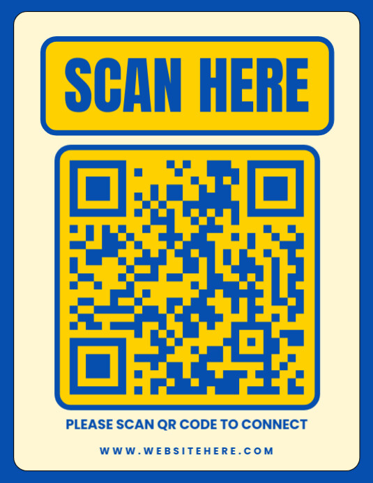 Copy of Scan Qr Code Flyer (us Letter) | PosterMyWall