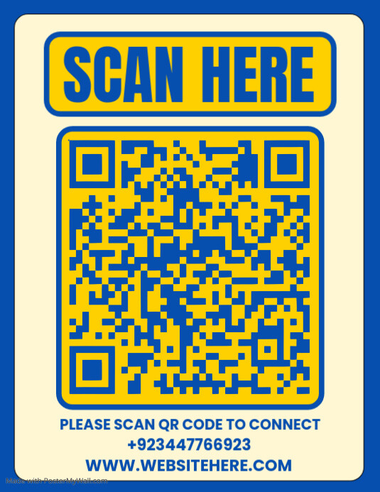 Modèle Scan Qr Code Flyer poster | PosterMyWall