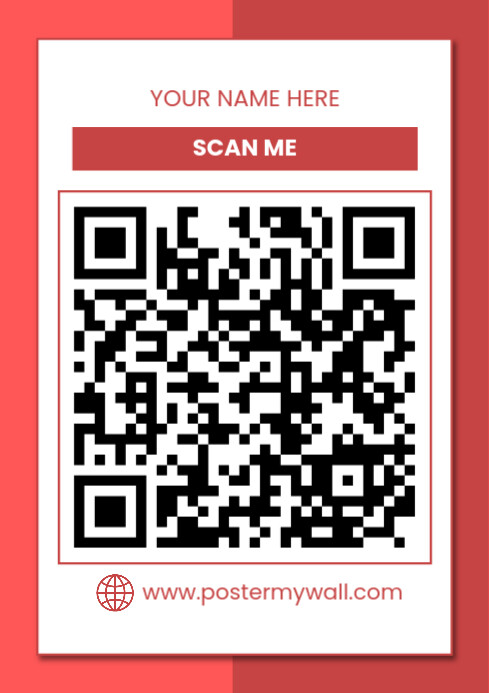 Scan Qr Code For Payment A4 template