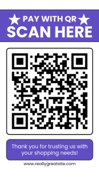 Scan QR code for payment Facebook Story template