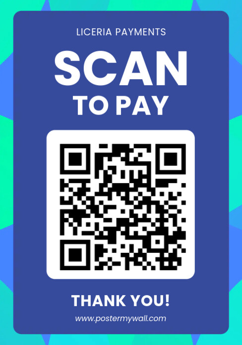 Scan QR Mobile Payment A5 template