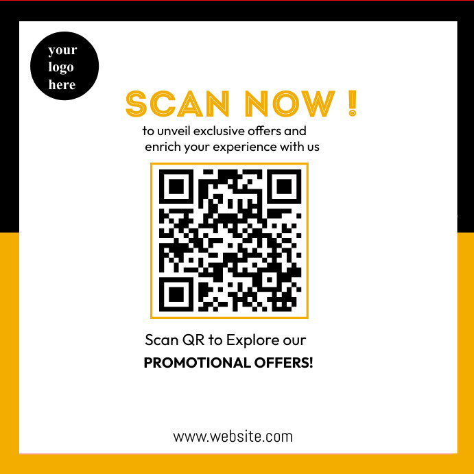 scan QR promotional offers Template | PosterMyWall