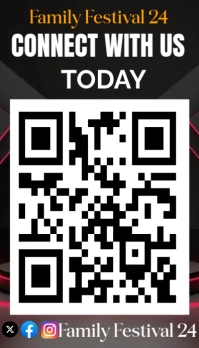 scan the qr flyer Visitekaartje template
