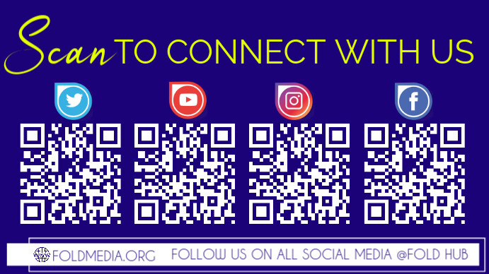 scan to connect with us Digital Display (16:9) template