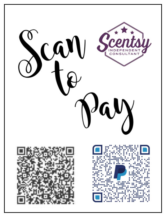 Scan to Pay Flyer (US Letter) template