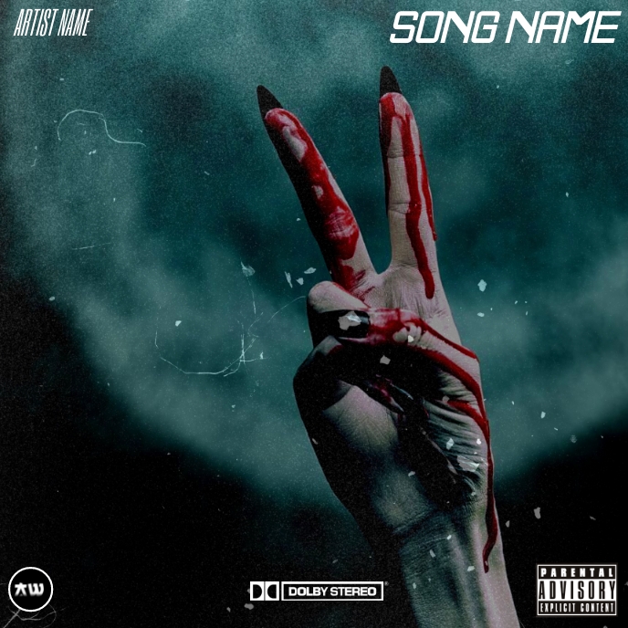 SCARY ALBUM COVER template