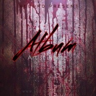 Scary album cover design template