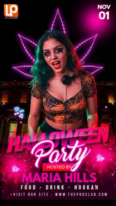 Scary Halloween Club Bash Takeover Instagram Reel template