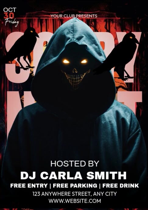 Scary Night Event Template | PosterMyWall